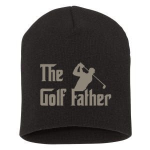 The Golf Father Funny Golfing For Golfer Short Acrylic Beanie