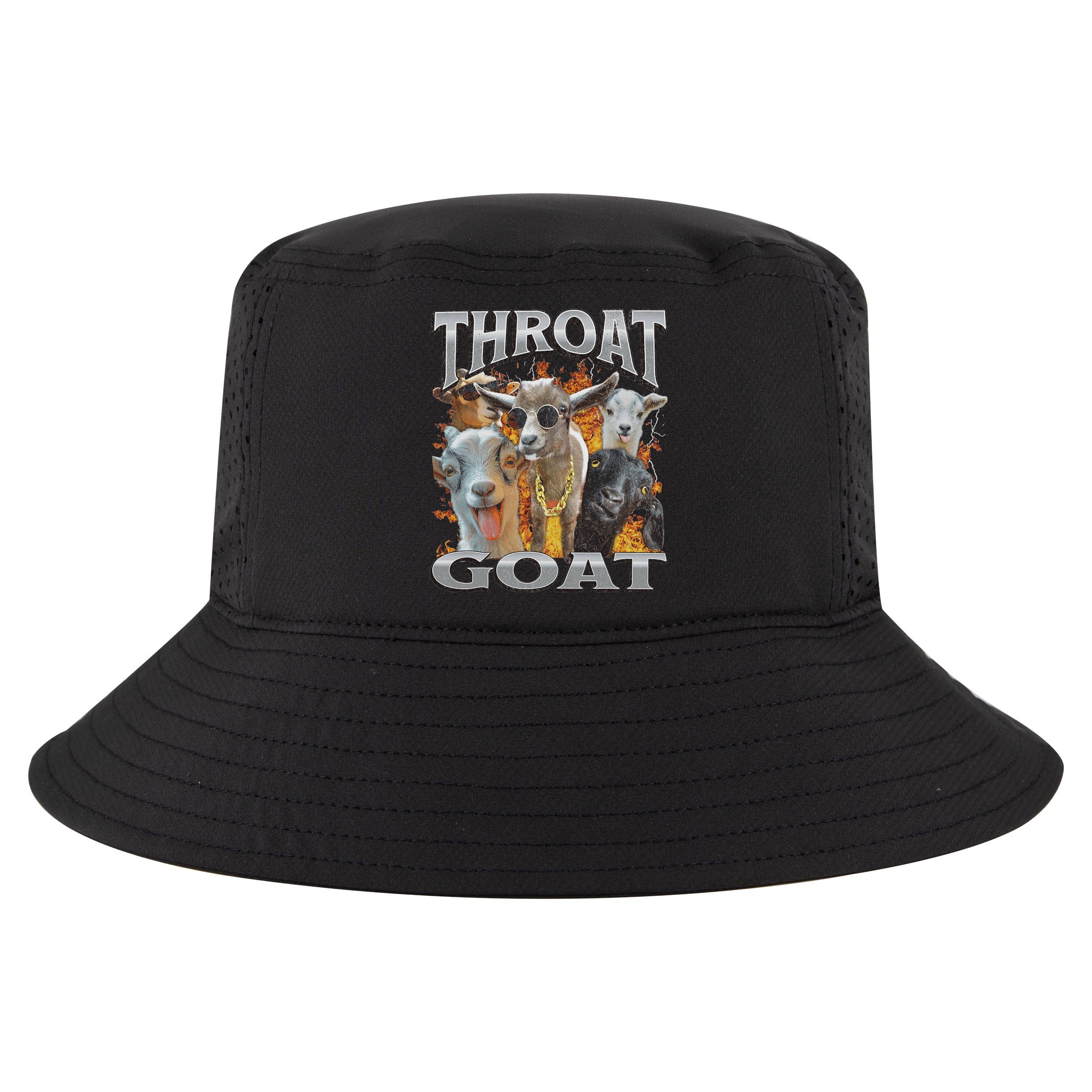 Throat Goat Funny Offensive Adult Humor Bootleg Cool Comfort Performance Bucket Hat