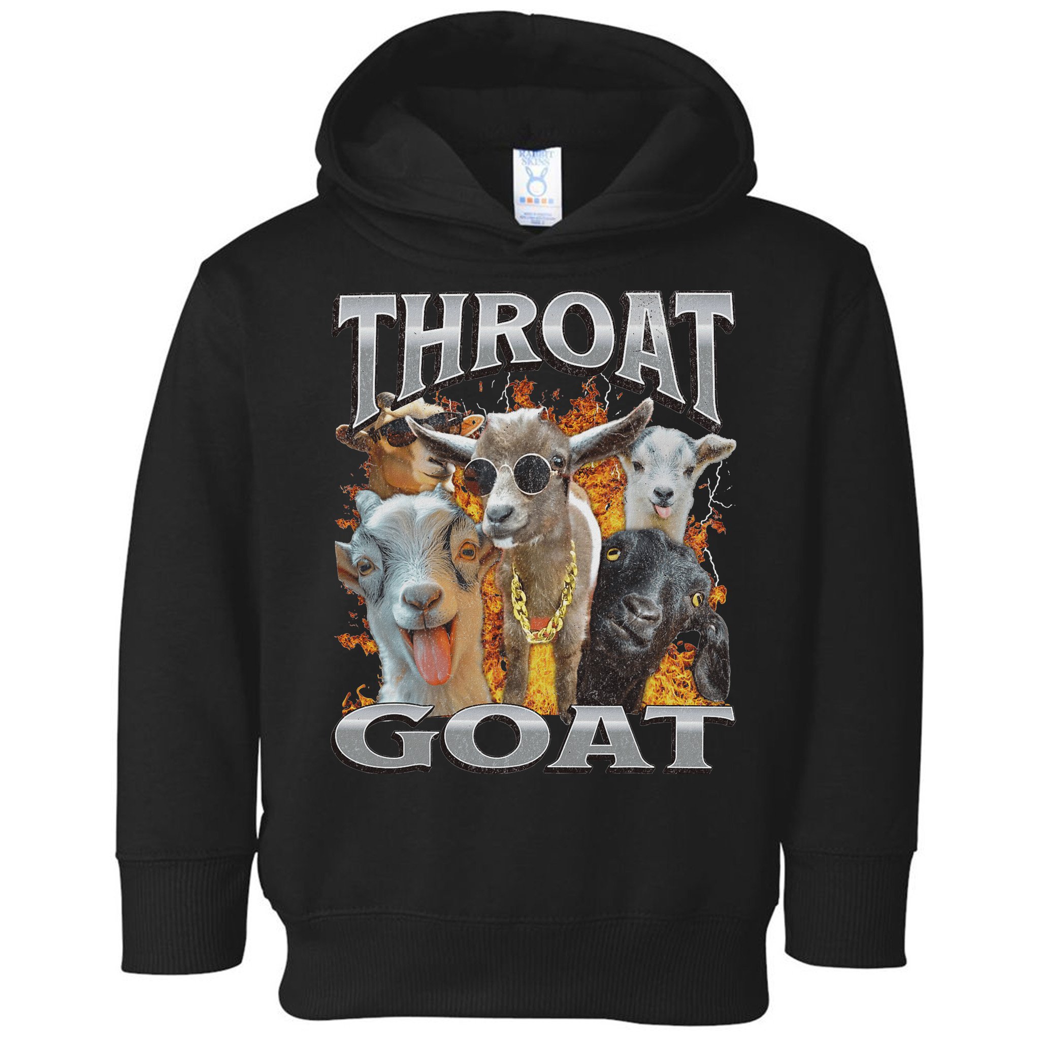 Throat Goat Funny Offensive Adult Humor Bootleg Toddler Hoodie