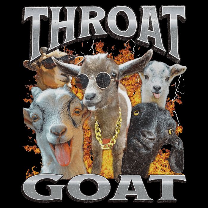 Throat Goat Funny Offensive Adult Humor Bootleg Tank Top