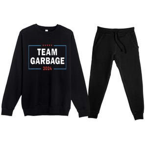 Team Garbage For Trump 2024 Premium Crewneck Sweatsuit Set