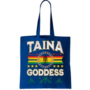 Taina Goddess Flag Atabey Puerto Rico Boriken Boricua Taino Gift Tote Bag