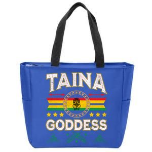 Taina Goddess Flag Atabey Puerto Rico Boriken Boricua Taino Gift Zip Tote Bag