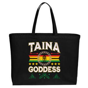 Taina Goddess Flag Atabey Puerto Rico Boriken Boricua Taino Gift Cotton Canvas Jumbo Tote