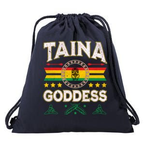 Taina Goddess Flag Atabey Puerto Rico Boriken Boricua Taino Gift Drawstring Bag