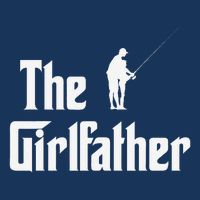 The Girlfather Funny Dad Of Girl Fishing Father And Daughter Tall T-Shirt