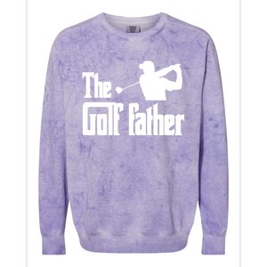 The Golf Father Funny Golf Dad Joke Pun Gift Colorblast Crewneck Sweatshirt