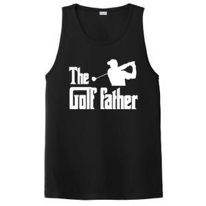 The Golf Father Funny Golf Dad Joke Pun Gift PosiCharge Competitor Tank