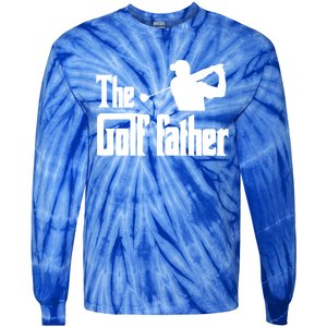 The Golf Father Funny Golf Dad Joke Pun Gift Tie-Dye Long Sleeve Shirt