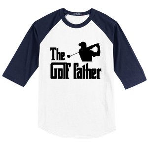 The Golf Father Funny Golf Dad Joke Pun Gift Baseball Sleeve Shirt