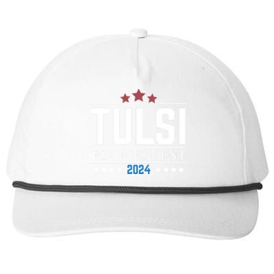 Tulsi Gabbard For President 2024 Snapback Five-Panel Rope Hat