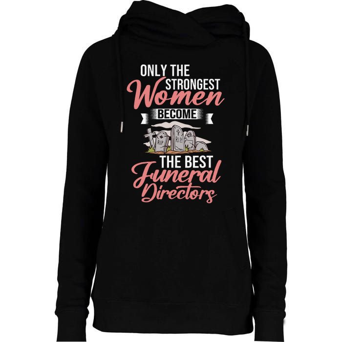 Tombstone Grave Funny Cemetery Funeral Director Mortician Womens Funnel Neck Pullover Hood