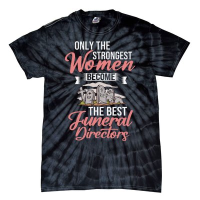 Tombstone Grave Funny Cemetery Funeral Director Mortician Tie-Dye T-Shirt