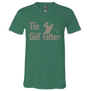 The Golf Father Funny Golfing For Golfer Father's V-Neck T-Shirt