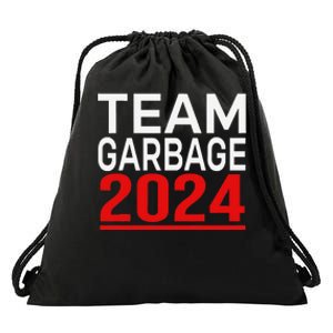 Team Garbage For Trump 2024 Gift Drawstring Bag