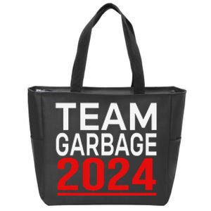 Team Garbage For Trump 2024 Gift Zip Tote Bag