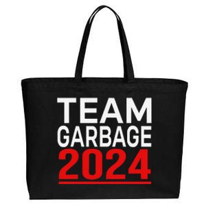 Team Garbage For Trump 2024 Gift Cotton Canvas Jumbo Tote