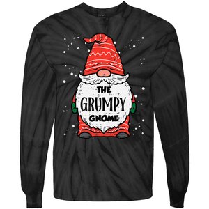 The Grumpy Gnome Xmas Matching Christmas For Family Tie-Dye Long Sleeve Shirt