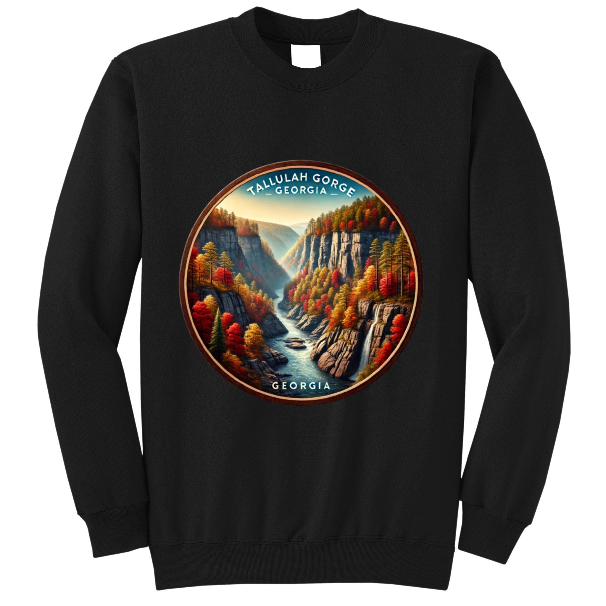 Tallulah Gorge Georgia In The Fall Autumn Leaves Sweatshirt