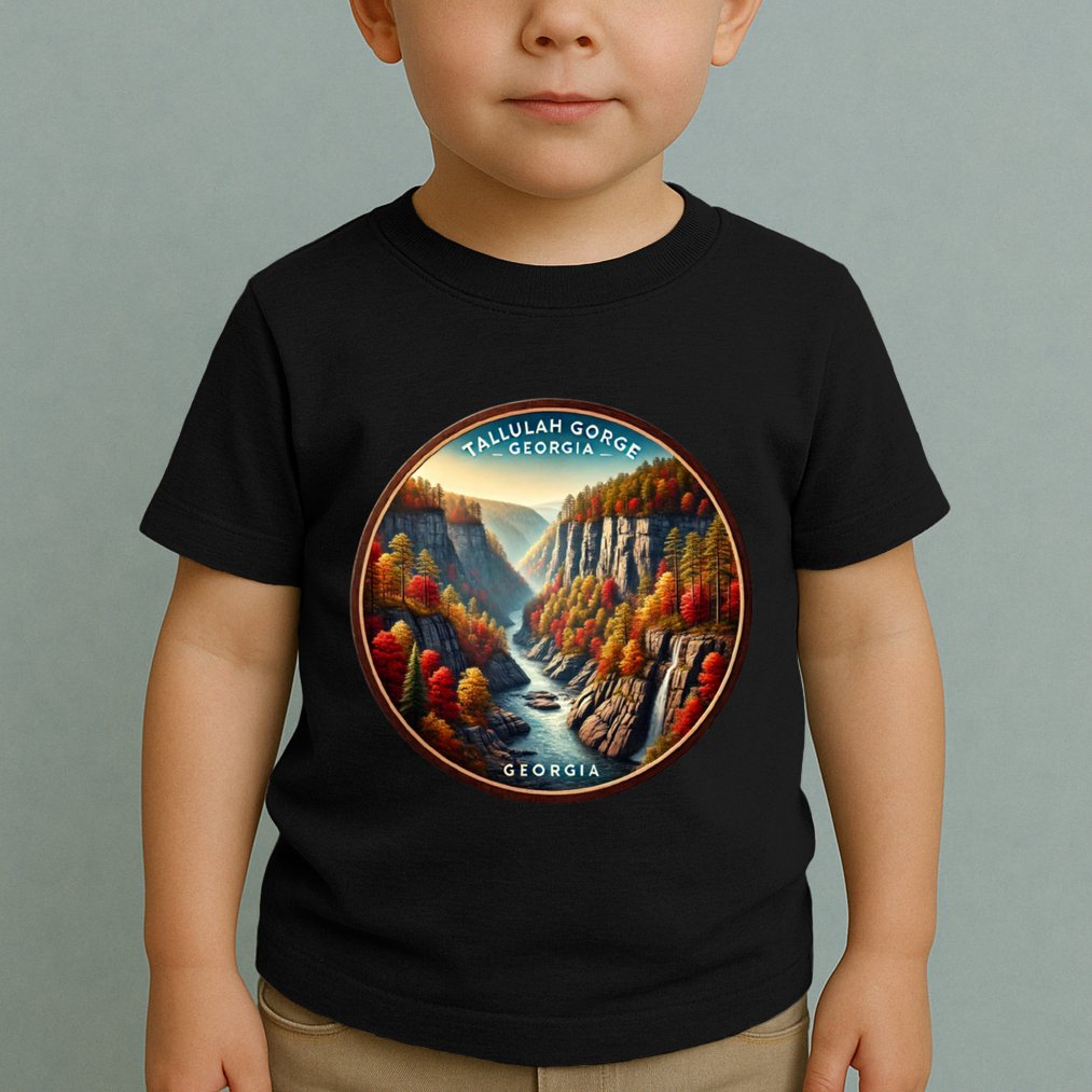 Tallulah Gorge Georgia In The Fall Autumn Leaves Toddler T-Shirt