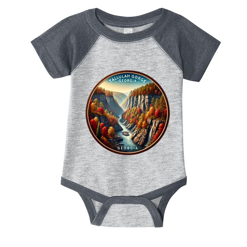 Tallulah Gorge Georgia In The Fall Autumn Leaves Infant Baby Jersey Bodysuit