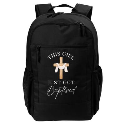This Girl Got Baptized Christian Baptism I Decided  Daily Commute Backpack
