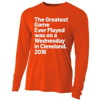 The Greatest Game Ever Played Was On Wednesday In Cleveland Cooling Performance Long Sleeve Crew