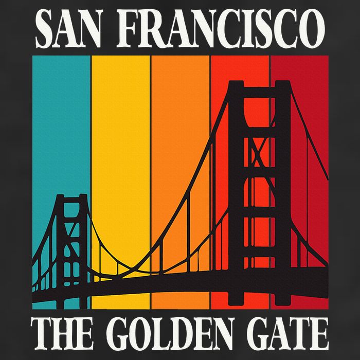 The Golden Gate Bridge From San Francisco California Cool Comfort Performance Bucket Hat