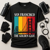 The Golden Gate Bridge From San Francisco California Cooling Performance Crew T-Shirt