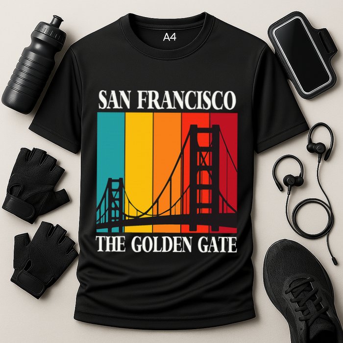 The Golden Gate Bridge From San Francisco California Cooling Performance Crew T-Shirt