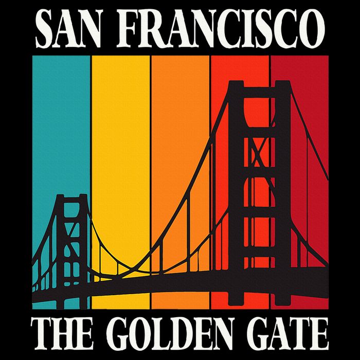 The Golden Gate Bridge From San Francisco California Cooling Performance Crew T-Shirt