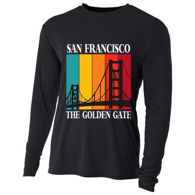 The Golden Gate Bridge From San Francisco California Cooling Performance Long Sleeve Crew