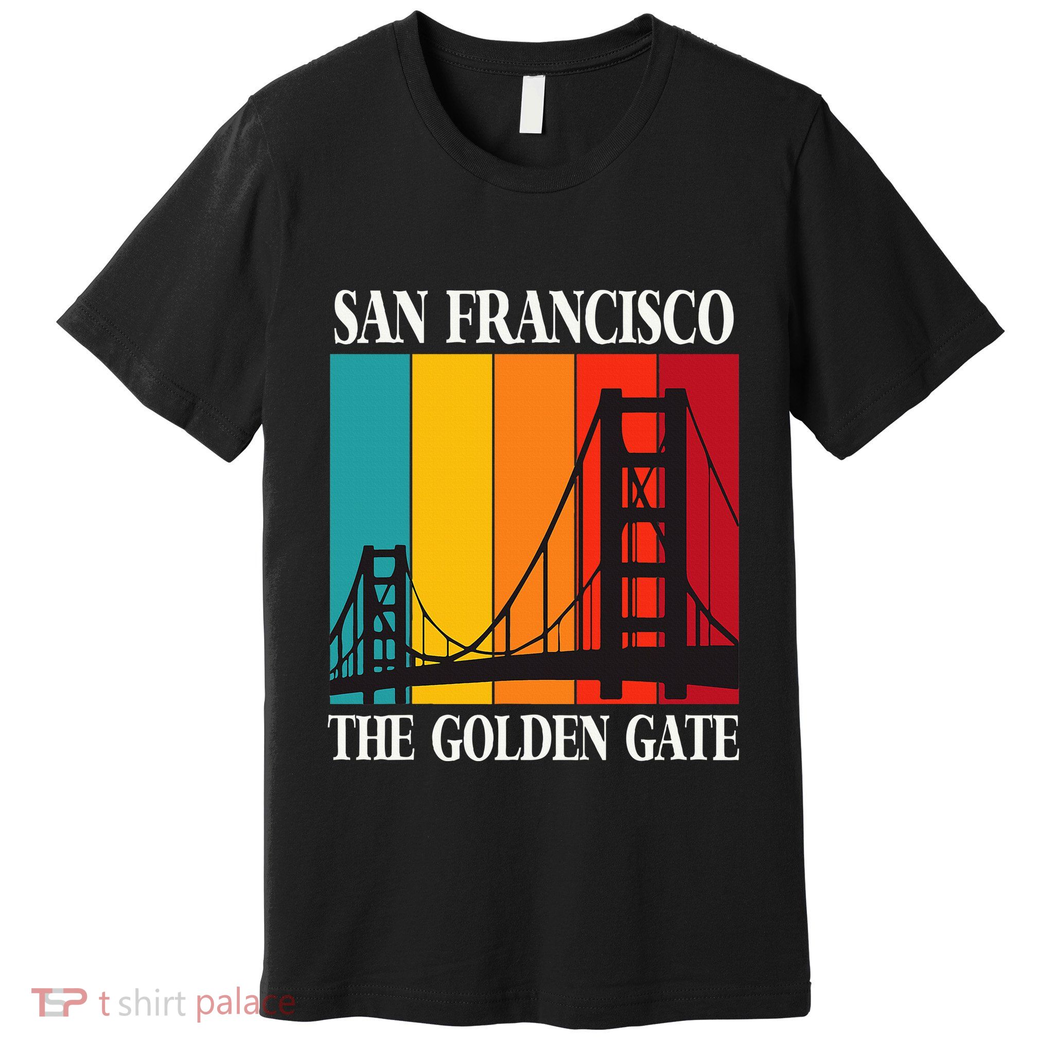 The Golden Gate Bridge From San Francisco California Premium T-Shirt