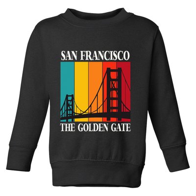 The Golden Gate Bridge From San Francisco California Toddler Sweatshirt