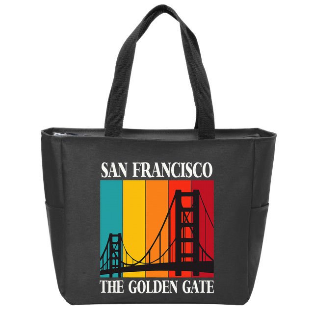The Golden Gate Bridge From San Francisco California Zip Tote Bag