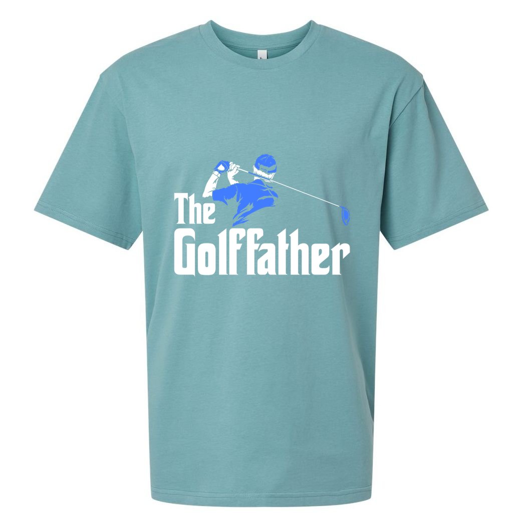 The Golffather Gift Golf Player Meaningful Gift Sueded Cloud Jersey T-Shirt