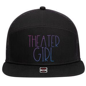 Theatre Great Gift Broadway Musical Fan Christmas Gift Cute Cute Gift 7 Panel Mesh Trucker Snapback Hat