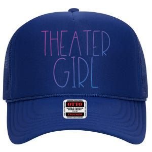 Theatre Great Gift Broadway Musical Fan Christmas Gift Cute Cute Gift High Crown Mesh Back Trucker Hat