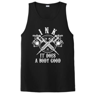 Tattoo Guns Gift Vintage Ink Inked Funny Tattoo Artist Gift Cool Gift PosiCharge Competitor Tank