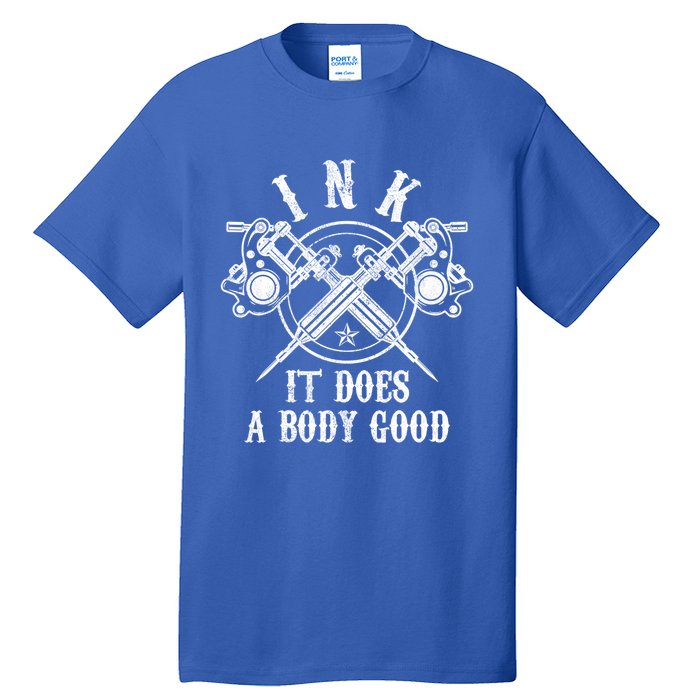 Tattoo Guns Gift Vintage Ink Inked Funny Tattoo Artist Gift Cool Gift Tall T-Shirt