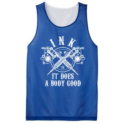 Tattoo Guns Gift Vintage Ink Inked Funny Tattoo Artist Gift Cool Gift Mesh Reversible Basketball Jersey Tank