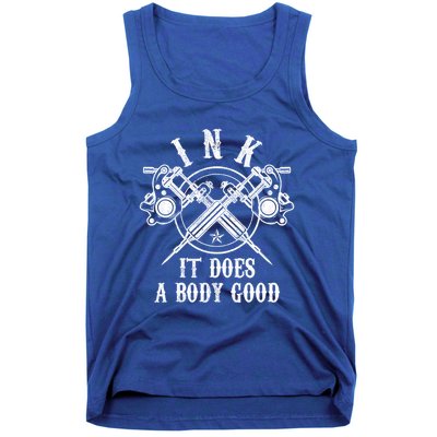 Tattoo Guns Gift Vintage Ink Inked Funny Tattoo Artist Gift Cool Gift Tank Top