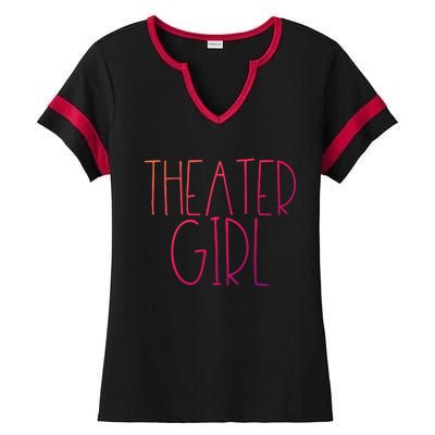 Theatre Great Gift Broadway Musical Fan Christmas Gift Cute Cute Gift Ladies Halftime Notch Neck Tee