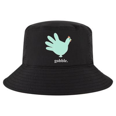 Turkey Glove Gobble Thanksgiving Thankful Nurse Cool Comfort Performance Bucket Hat