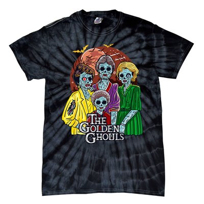 The Golden Ghouls Halloween Tie-Dye T-Shirt