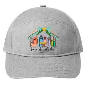 The Greatest Gift For All Christmas Nativity Jesus Christian 7-Panel Snapback Hat