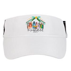 The Greatest Gift For All Christmas Nativity Jesus Christian Adult Drive Performance Visor