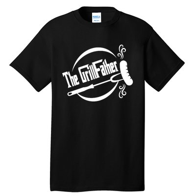 The Grillfather Godfather Fathers Day Tall T-Shirt