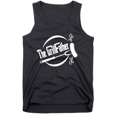 The Grillfather Godfather Fathers Day Tank Top