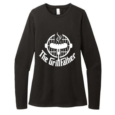 The Grillfather Godfather Fathers Day Womens CVC Long Sleeve Shirt